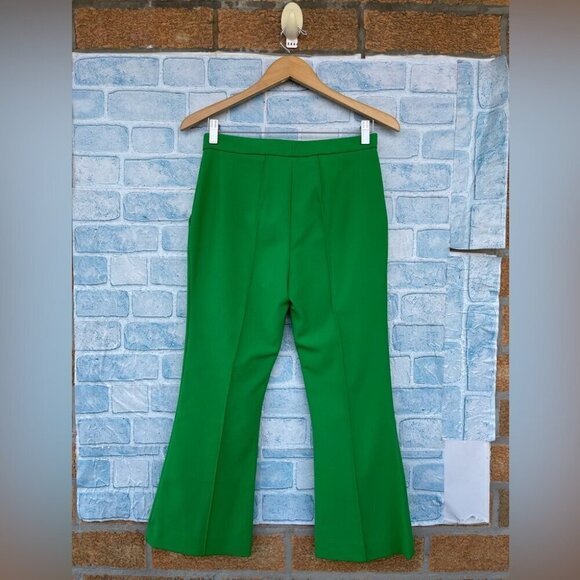 AREA NYC CROPPED CREASE-FRONT TROUSERS size 6 - Picture 9 of 12